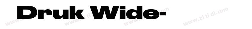 称 Druk Wide字体转换